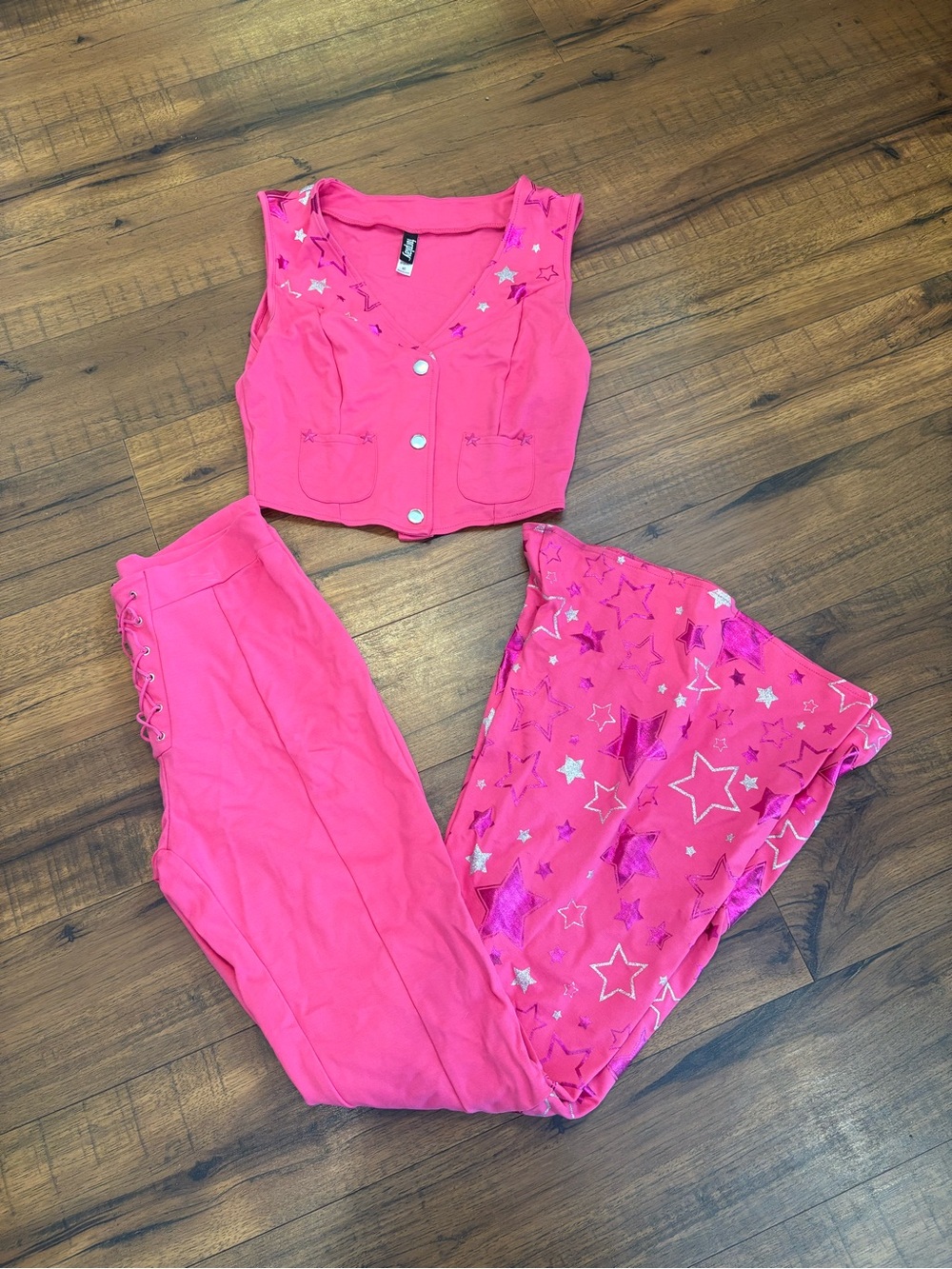 Forplay Women’s Costume Western Barbie Cowgirl Pink 2 Peice Set Women’s M/L